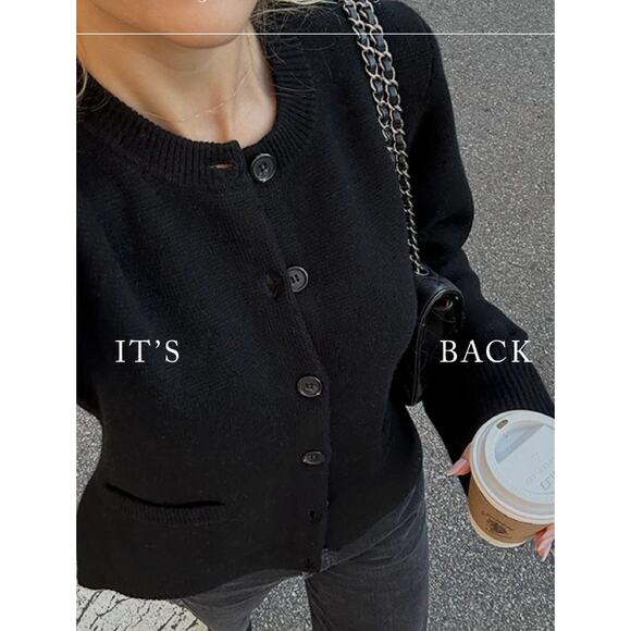 Jenni Kayne Cooper Cardigan Black S - Picture 2 of 10